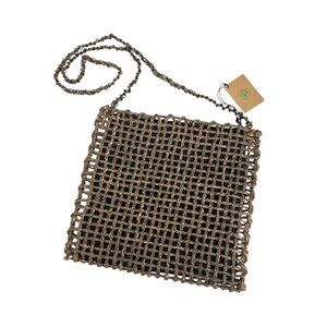 NWT Green Earth bag Woven Bag